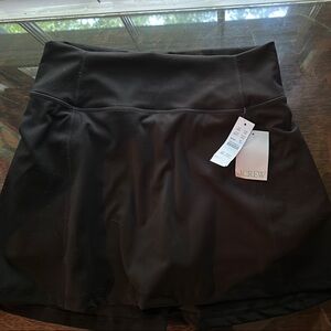 J. Crew black high rise sport skirt women’s medium.  16” top to bottom.